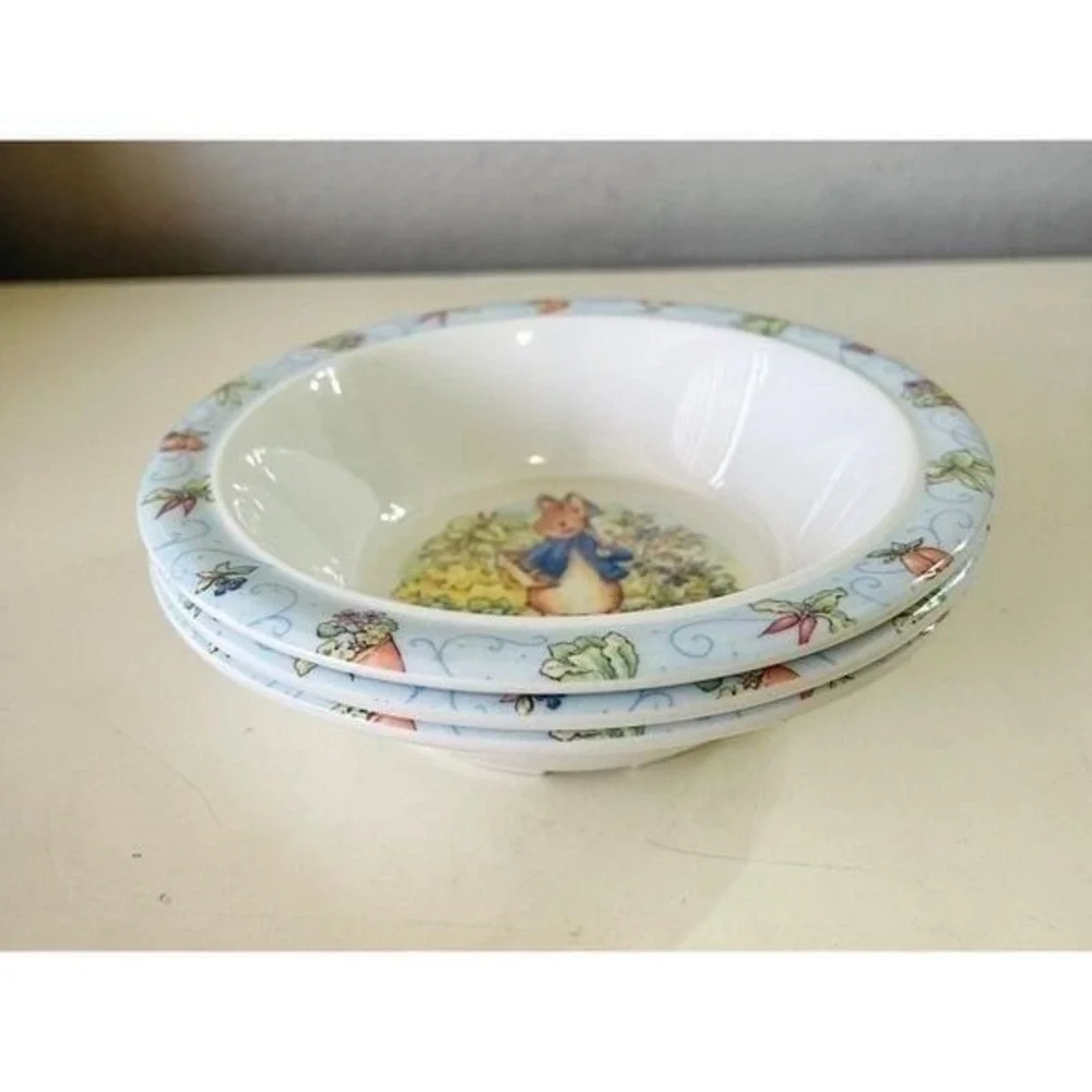 Vintage eden‎ petter rabbit set of 3 bowls